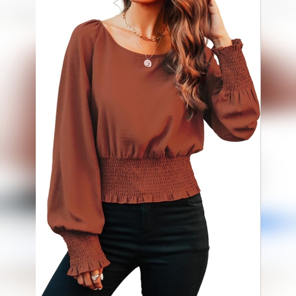 Beautiful Shein blouse, bronze color, size Medium.
